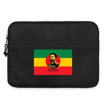 DRAPEAU REGGAE - HAILÉ SÉLASSIÉ - JAH RASTAFARI - Sacoche pour ordinateur portable 15 pouces - noir - Devant