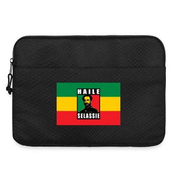 REGGAE RASTA FLAG - SELASSIE I - JAH RASTAFARI - Sacoche pour ordinateur portable 15 pouces - noir - Devant