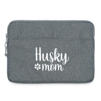 Chien Husky - Sacoche pour ordinateur portable 15 pouces - gris chiné - Devant
