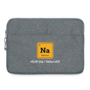 na - mehr sog i dazua ned, NEIN, Periodensystem - Laptoptasche 15" - Grau meliert - Vorne