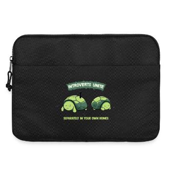 Introverts Unite Schildkröten - Laptoptasche 15" - Schwarz - Vorne