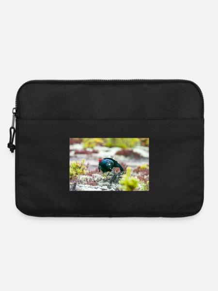 Birkhahn im Moos DSC 3331 - Laptoptasche 15" - Schwarz