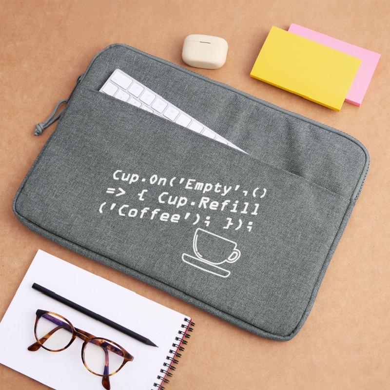 Programmers generate code from coffee Laptop bag 15"