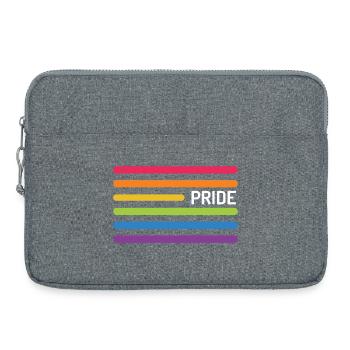 Mois de la fierté LGBT - Fierté ! - Sacoche pour ordinateur portable 15 pouces - gris chiné - Devant