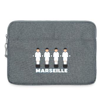 Marseille - Sacoche pour ordinateur portable 15 pouces - gris chiné - Devant