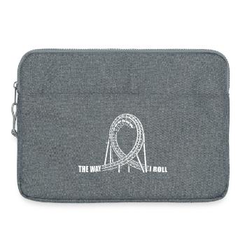The way I Roll - Achterbahn - Looping - Laptoptasche 15" - Grau meliert - Vorne