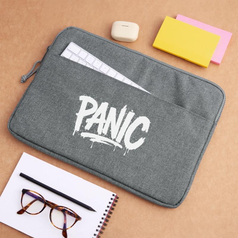 PANIC Expressive Grau-Ästhetik mit Risiko-Bothrin Laptoptasche 15"
