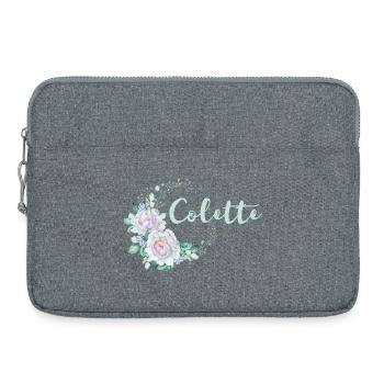 Für Colette - Laptoptasche 15" - Grau meliert - Vorne
