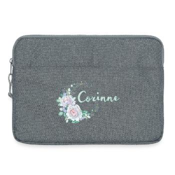 Für Corinne - Laptoptasche 15" - Grau meliert - Vorne