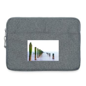 Langzeitbelichtungs-Spurn-Punkt - Laptoptasche 15" - Grau meliert - Vorne