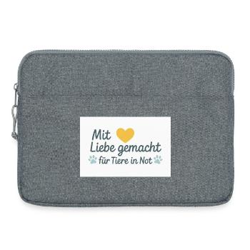 Pour les animaux dans le besoin - Sacoche pour ordinateur portable 15 pouces - gris chiné - Devant