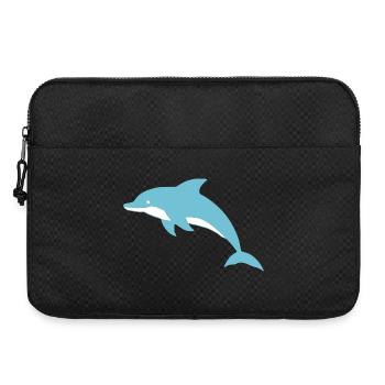 Delfin Delphine T-shirt Geschenk - Laptoptasche 15" - Schwarz - Vorne