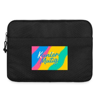 Kunter Mutig Farbexplosion - Laptoptasche 15" - Schwarz - Vorne