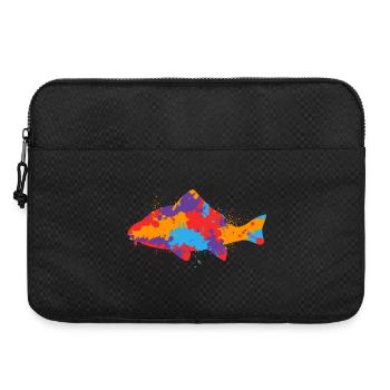 Bunter Karpfen Angeln Karpfenangler Fischen Angler - Laptoptasche 15" - Schwarz - Vorne