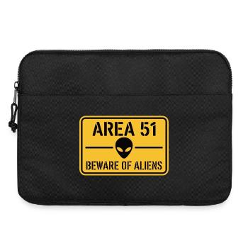 Drôle Méfiez-vous des extraterrestres Zone 51 OVNI - Sacoche pour ordinateur portable 15 pouces - noir - Devant