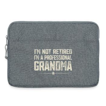 Professionelle Oma - Laptoptasche 15" - Grau meliert - Vorne