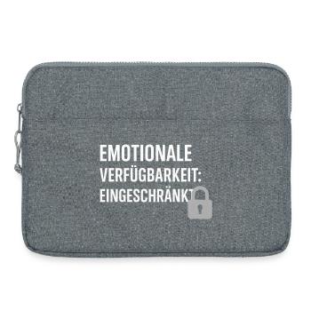 Limited emotional availability - Laptop bag 15" - heather grey - Front