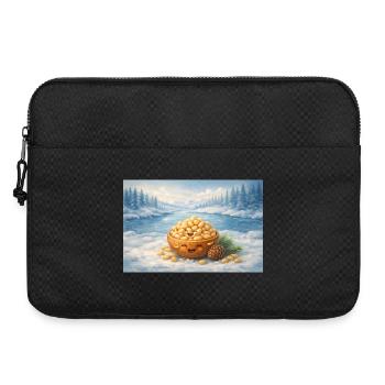 Pine nuts - Laptop bag 15" - black - Front