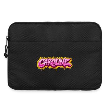 CAROLINE GRAFFITI NAME FÜR PERFEKTES GESCHENK DRUCKBAR - Laptoptasche 15" - Schwarz - Vorne