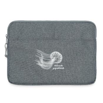 Hübsch Gefährlich – Helle Quallen Illustration - Laptoptasche 15" - Grau meliert - Vorne