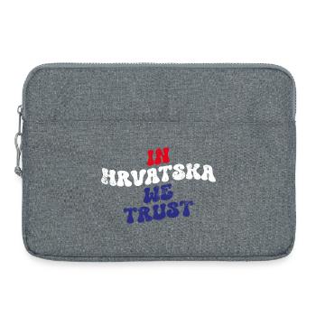 En Hrvatska, nous faisons confiance - Sacoche pour ordinateur portable 15 pouces - gris chiné - Devant