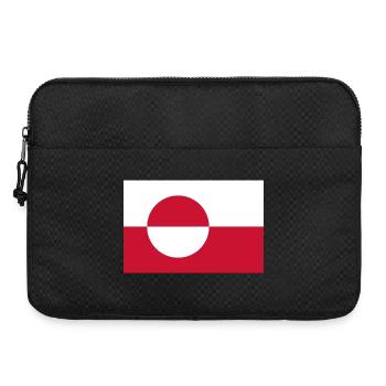 Drapeau du Groenland - Sacoche pour ordinateur portable 15 pouces - noir - Devant