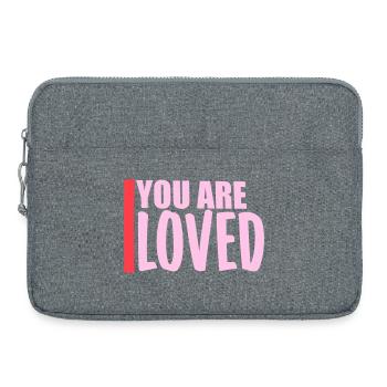 You Are Loved No Matter How You Feel Mitgefühl - Laptoptasche 15" - Grau meliert - Vorne
