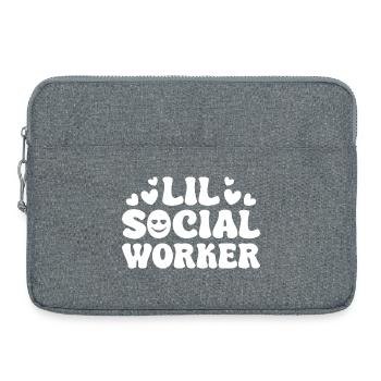 Assistant social Quota Lil Assistant social Travail social - Sacoche pour ordinateur portable 15 pouces - gris chiné - Devant