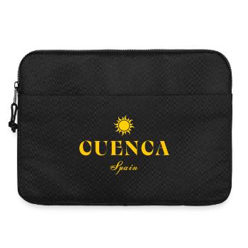 Cuenca Spanien Sonnenwappen - Laptoptasche 15" - Schwarz - Vorne