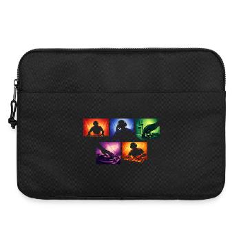 Sound Waves DJ Set Color Explosion - Laptop bag 15" - black - Front