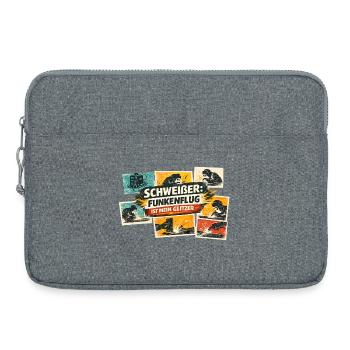 Flying Sparks Glitter Power - Laptop bag 15" - heather grey - Front