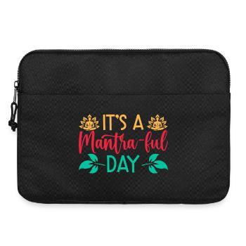 Yoga C’est une journée pleine de mantras Yoga drôle - Sacoche pour ordinateur portable 15 pouces - noir - Devant