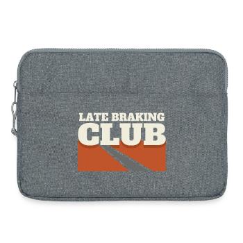 Track Day Brake Dust Hpde Track Car Autocross - Laptop bag 15" - heather grey - Front