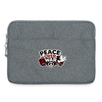 War No More – Sticker Peace & Humanity - Laptop bag 15" - heather grey - Front