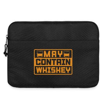 Peut contenir du whisky Drôle d’illustration de citations pour les amateurs de bourbon - Sacoche pour ordinateur portable 15 pouces - noir - Devant
