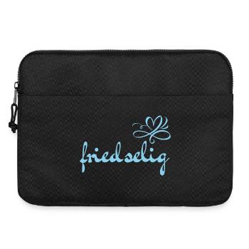friedselig - Wortschätze - vergessene Wörter - Laptoptasche 15" - Schwarz - Vorne