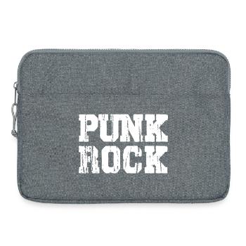Logo du texte dégradé punk rock - Sacoche pour ordinateur portable 15 pouces - gris chiné - Devant