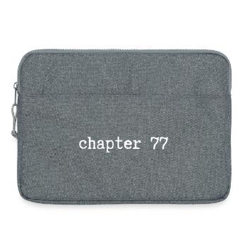 chapter 77 Birthday - Laptop bag 15" - heather grey - Front