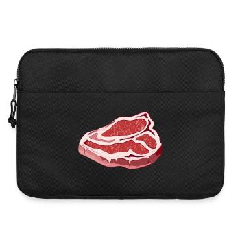 magnificent raw T Bone Steak for barbecues - Laptop bag 15" - black - Front