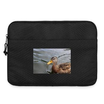 Canard caneton canard sauvage affiche animal affiche cadeau - Sacoche pour ordinateur portable 15 pouces - noir - Devant