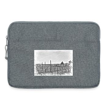 Vignes à Baden - Sacoche pour ordinateur portable 15 pouces - gris chiné - Devant