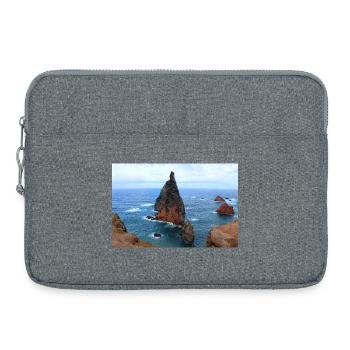Affiche Madère Portugal - Sacoche pour ordinateur portable 15 pouces - gris chiné - Devant