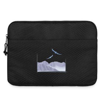 Vögel im Gebirge | birds in the mountains - Laptoptasche 15" - Schwarz - Vorne
