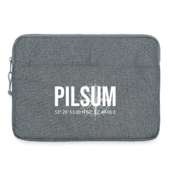 Koordinaten Pilsum - Laptoptasche 15" - Grau meliert - Vorne
