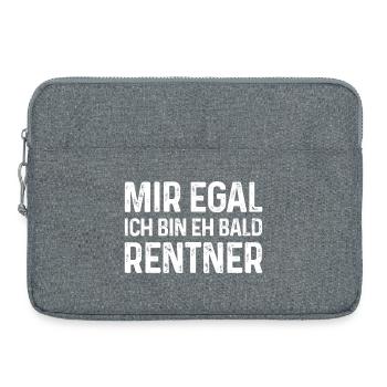 Mir egal Ich bin eh bald Rentner - Laptoptasche 15" - Grau meliert - Vorne