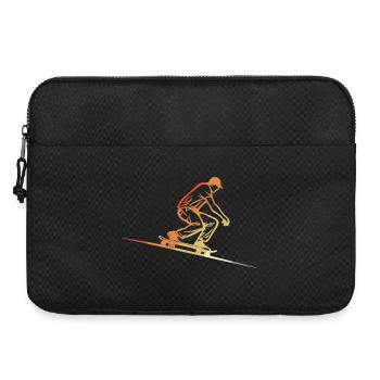Skateboarding Retro Style - Laptop bag 15" - black - Front