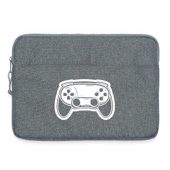 Video Game Controller Drawing - Laptop bag 15" - heather grey - Front