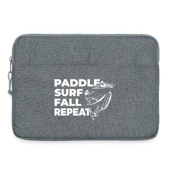 Paddle Surf Fall Repeat - Laptoptasche 15" - Grau meliert - Vorne