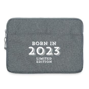 2023, année de naissance, 1 an - Sacoche pour ordinateur portable 15 pouces - gris chiné - Devant