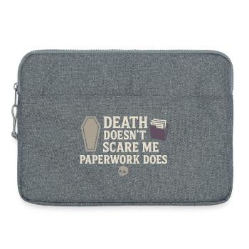 Cadavre Science Humour noir Mort Positif - Sacoche pour ordinateur portable 15 pouces - gris chiné - Devant